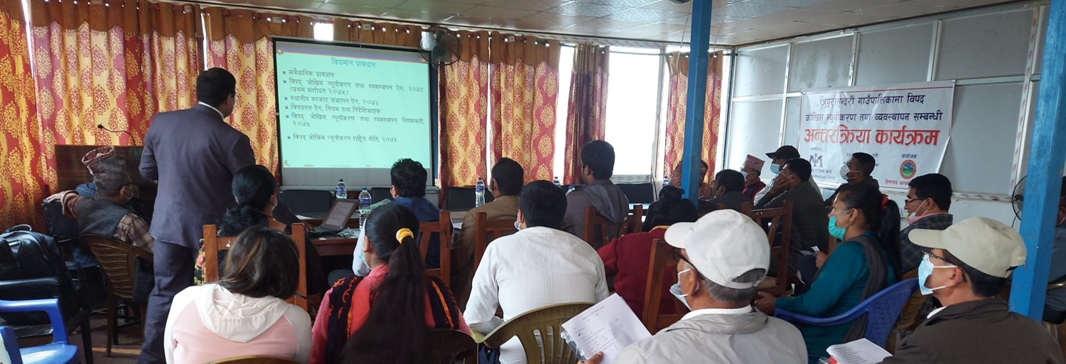 An image showing Training and discussion programs with local level leaders